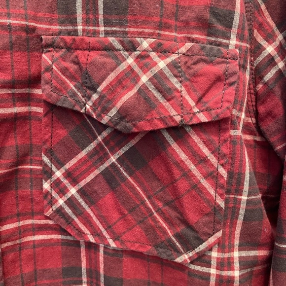 Roots | Red Plaid Cotton Shirt - Picture 4 of 6